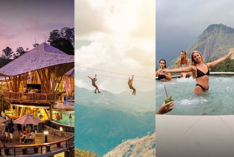 Ella Ravana Pool Club Dip & Dine+2 Free Cocktails!+Zipline - Key Points