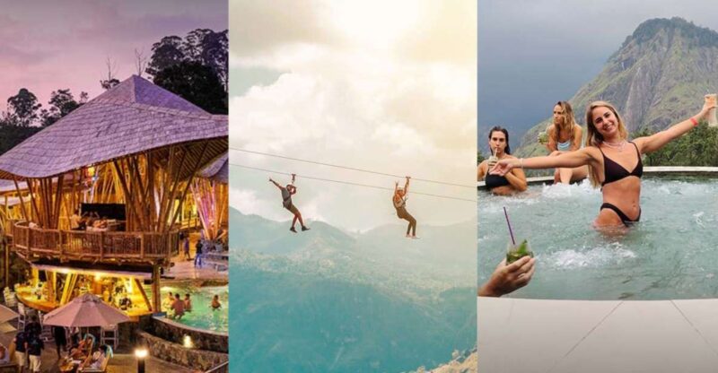 Ella Ravana Pool Club Dip & Dine+2 Free Cocktails!+Zipline - Inclusions