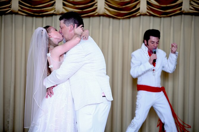 Elvis Chapel Wedding and Vow Renewal - Personalized Vows and Bouquet