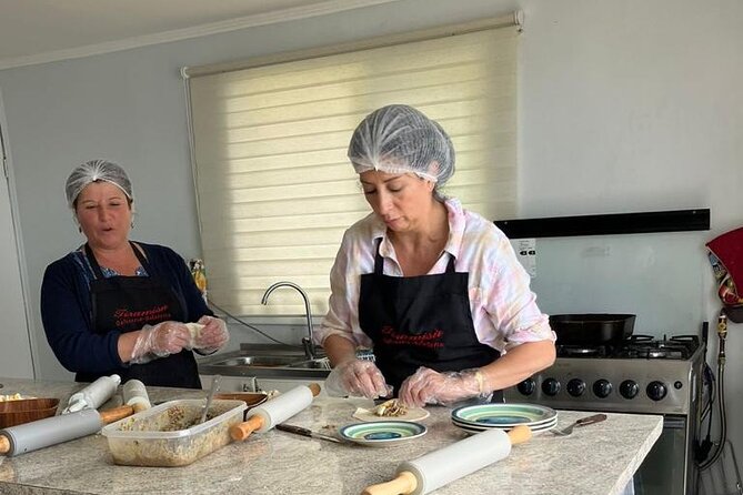 Empanada Making Class (From Scratch!) in Beach House in Puerto Montt - Cooking the Empanadas