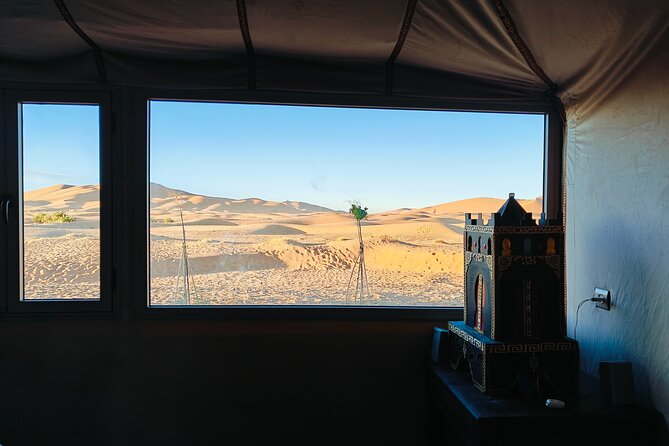 Erg Chebbi Desert Overnight in Tent With Camel Ride & Sandboard - Dinner, Breakfast, and Beverages