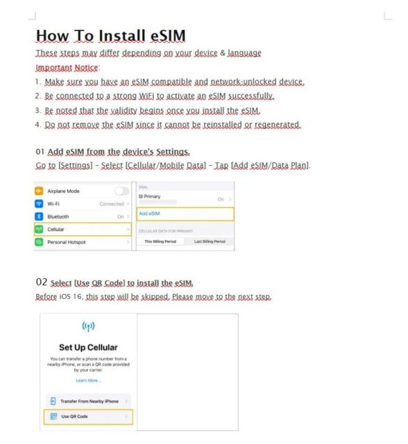 Esim for New Zealand - Data Plan - Reservation Options