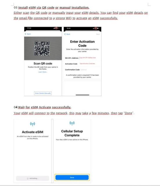 Esim for UK - Unlimited Data - Esim Activation