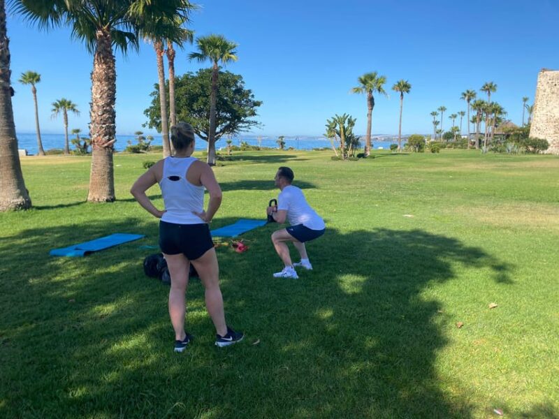 Estepona: 1 Hour of Premium Fitness Training With an Experienced Personal Trainer - Preparation and Meeting