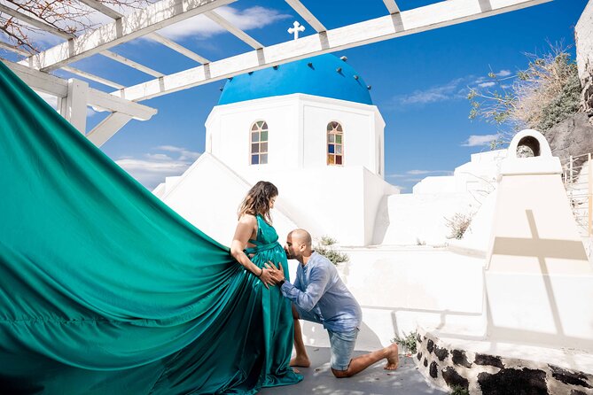 Ethereal Elegance: A Flying Dress Photoshoot in Santorini - About Your Stay
