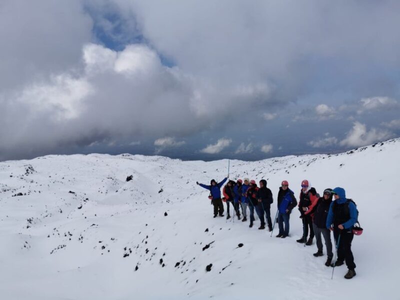 Etna South: High Altitude Winter Trek With an Alpine Guide - Itinerary and Experience