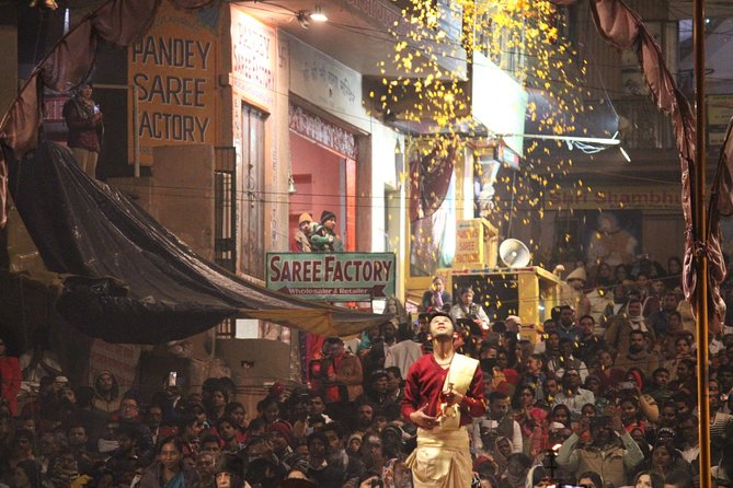 Evening Arti Ceremony - the Light Performance on the Bank of Ganges in Varanasi - Significance of Dasaswamedh Ghat