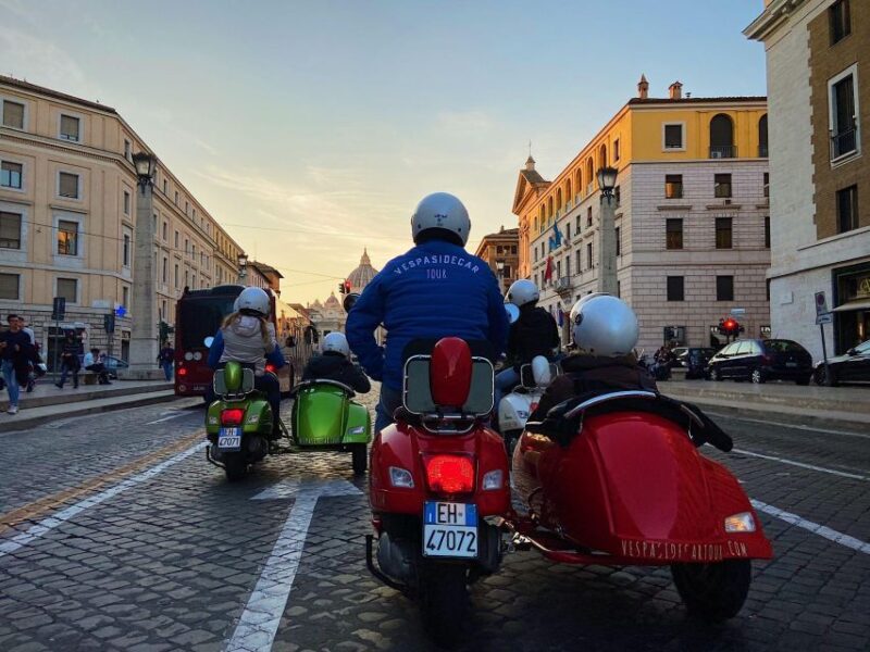 Evening Vespa Sidecar Tour With Italian Aperitivo - Tour Features