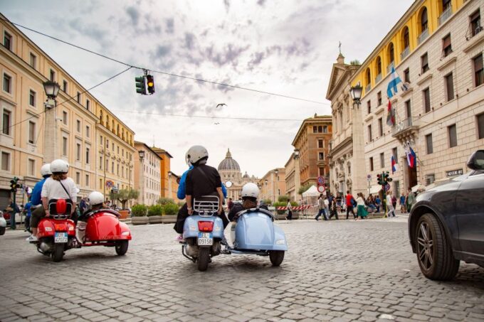 Evening Vespa Sidecar Tour With Italian Aperitivo - Panoramic Lookout Points