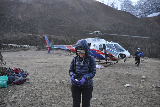 Everest Base Camp Helicopter Tour Landing at Hotel Everest View - Gear and Clothing
