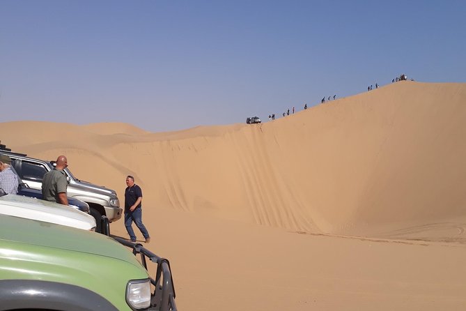 Exhilarating Sandwich Harbour 4x4: Guided Self Drive Experience - Navigating Massive Dunes