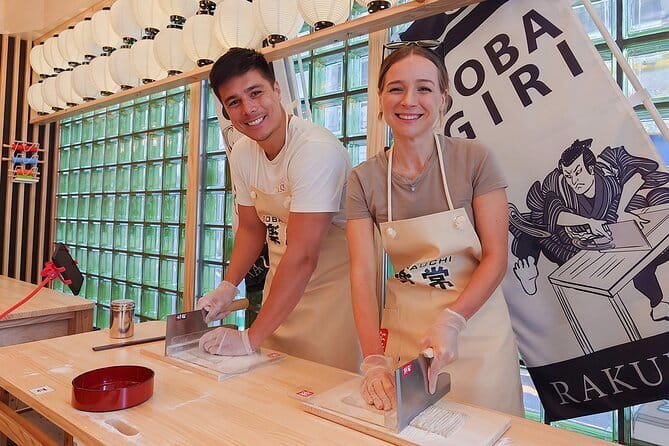 Experience Big Soba Knife Soba Making Class in Tokyo Kappabashi - Details on the Included Experiences