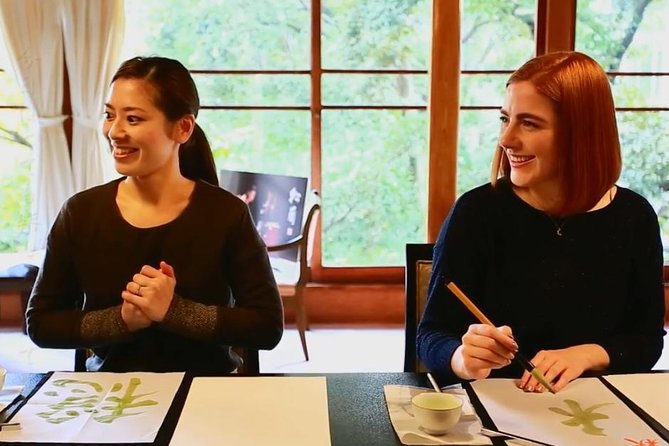 Experience Mindfulness and Tranquility With Matcha Calligraphy - Enjoy Maruzen Tea Roastery Sweets
