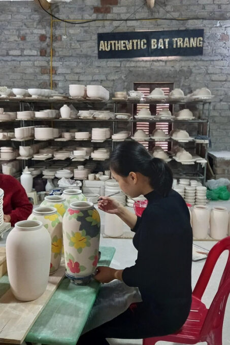 Experience the Art of Ceramic Painting | Hanoi's Old Quarter - Guided Instruction or Free-Form Painting