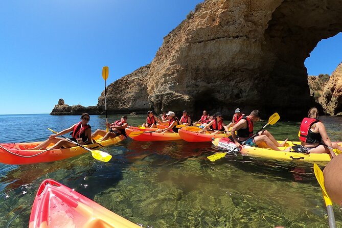 Explore Caves and Beaches of Alvor - Boat & Kayak Tour - Kayaking Through Caves and Coastline