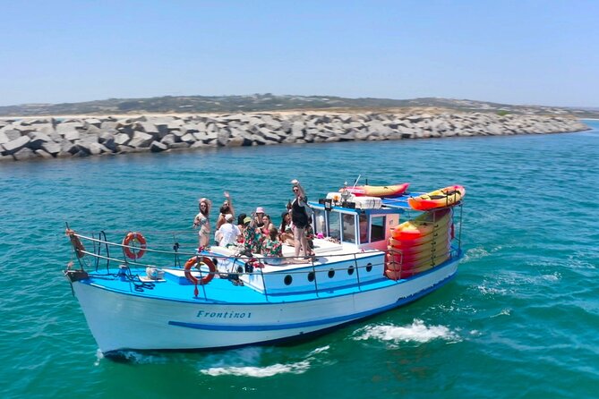Explore Caves and Beaches of Alvor - Boat & Kayak Tour - Boat Ride on Wooden Vessel
