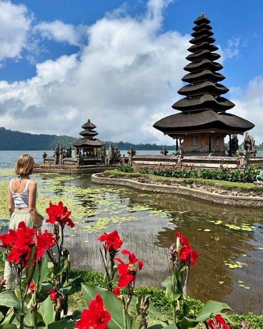 Explore North Bali: Bratan Temple, Waterfall & Rice Terrace - Serene Atmosphere at Leke-Leke Waterfalls