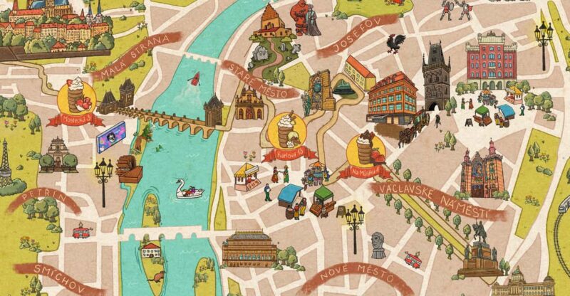 Explore Prague With Our Chimney Cake Prague Trail! - Trail Locations