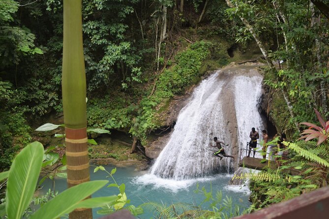 Explore Scenic Tropical Waterfalls at Blue Hole - Swimming and Cliff Jumping