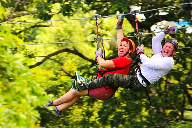 Extreme Zipline, City Tour, Chocolate, Rum Factory, Beach Break, Transfer - Key Points