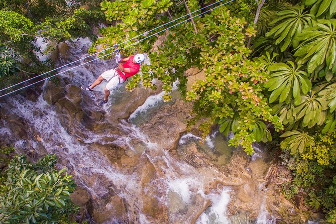 Falls Flyer Zipline and Dunns River Falls Adventure Tour From Kingston - Inclusions and Exclusions