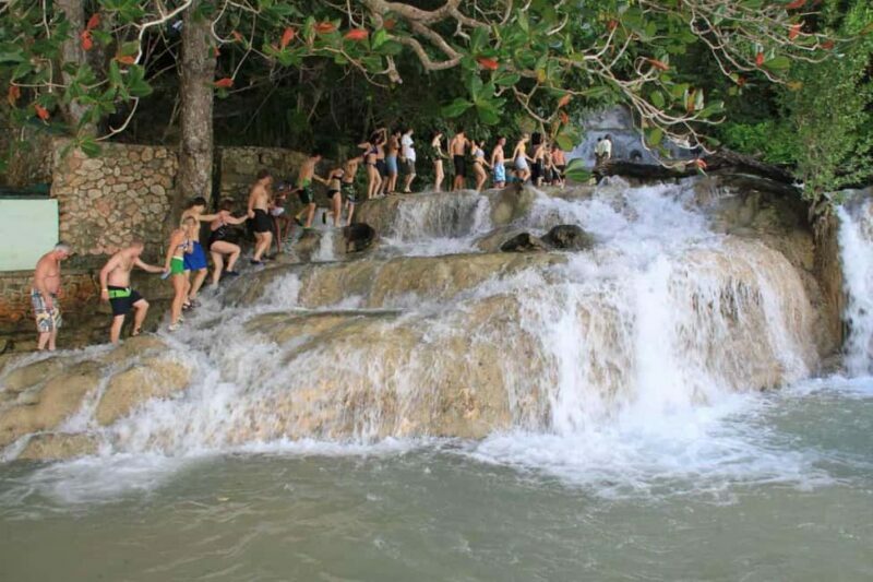 Falmouth: Dunns River Falls & Bamboo Beach Club VIP Access - Key Points