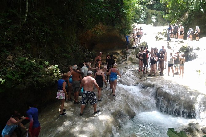 Falmouth Shore Excursion Blue Hole and Dunns River Falls Combo - Exploring the Blue Hole