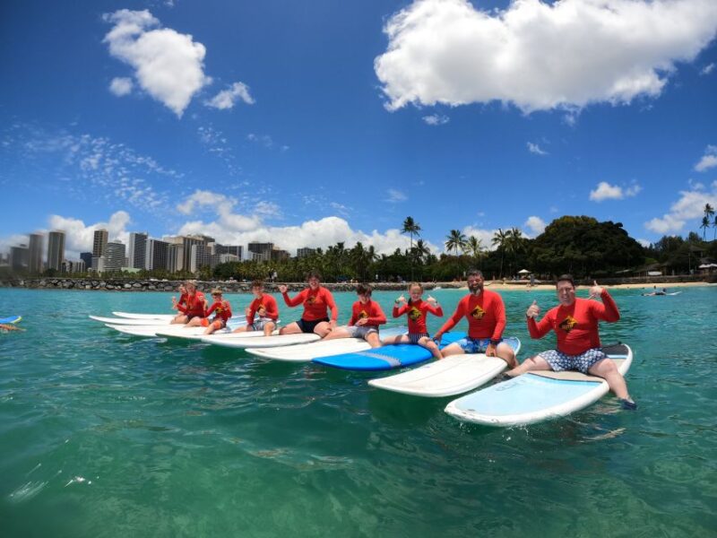 Family Surfing Lesson: 1 Parent, 1 Child Under 13, & Others - Safety Briefing