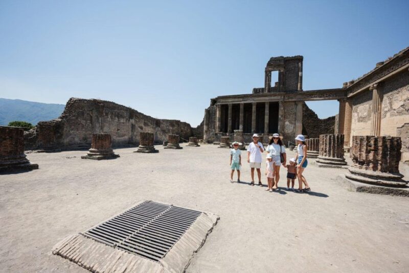 Family Tour of Pompeiis Teatro Grande and Historic Streets. - Included Services