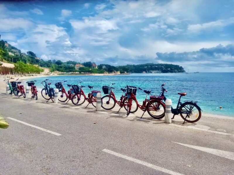 Fantastic Villefranches Bay & Billionaires 5H Electric Bike (Nice) - Unique Modern Artists Fishermen Chapel