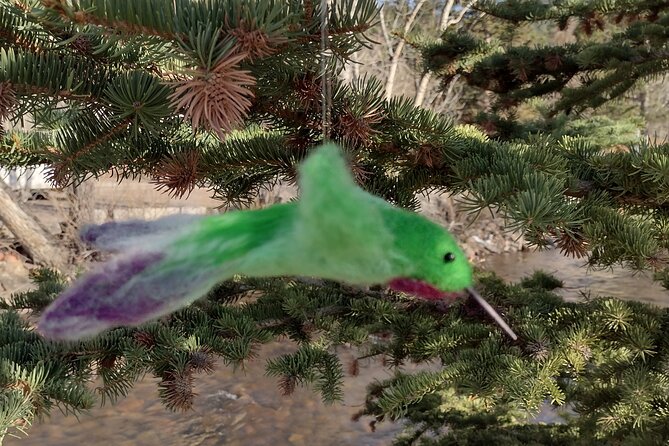 Felting Hummingbird Ornament Class in Estes Park - Whats Included