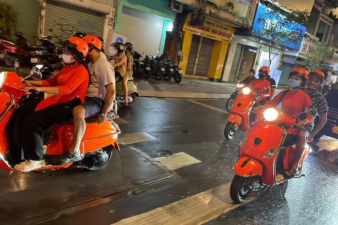 Female Riders Vespa Night Street Food + Train Street Food 4 Hours - Inclusions