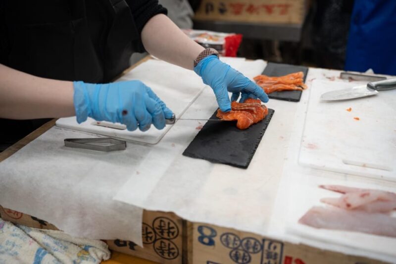 Fish Cutting Class - Participant Filleting Experience