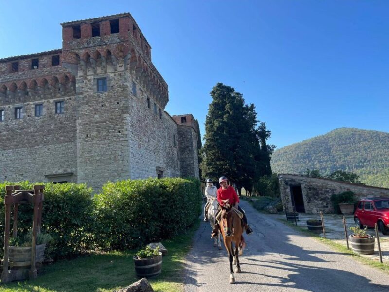Florence: Horse Ride 3h and Wine Tasting&Lunch at a Castle - Itinerary Details