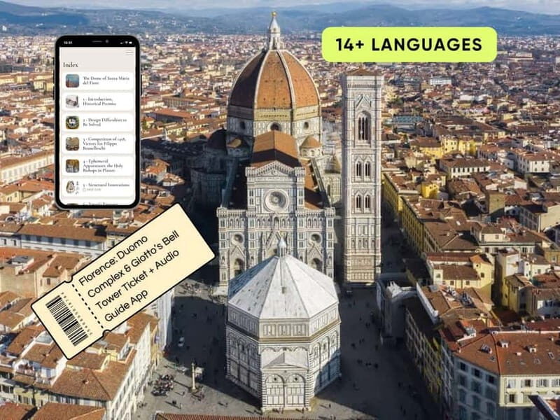 Florence:Duomo Complex & Giottos Bell Tower Ticket+AudioApp - Key Points