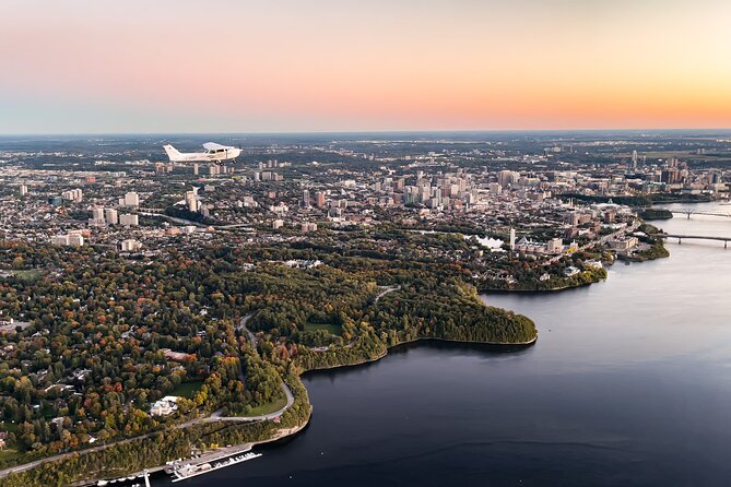 Fly Over the City of Ottawa by Plane - Scenic Views of Ottawa