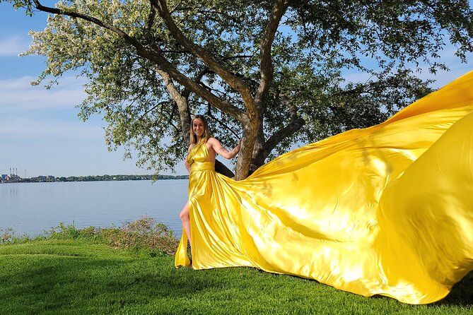 Flying Dress Photo Shoot in Madison WI - Inclusions