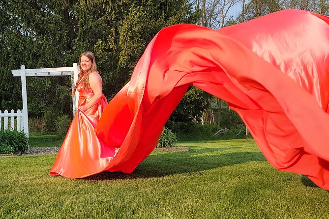 Flying Dress Photo Shoot in Madison WI - Pricing and Booking