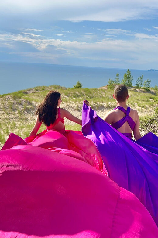 Flying Dress Photo Shoot Traverse City & Surrounding Areas - Choosing Your Dress and Backdrops