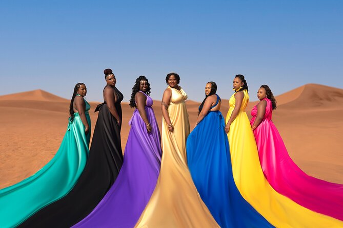 Flying Dress Photoshoot Activity in Dubai - Dress Selection and Photoshoot Locations