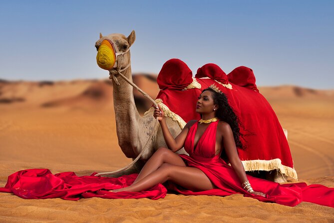 Flying Dress Photoshoot Activity in Dubai - Professional Hair and Makeup Upgrades