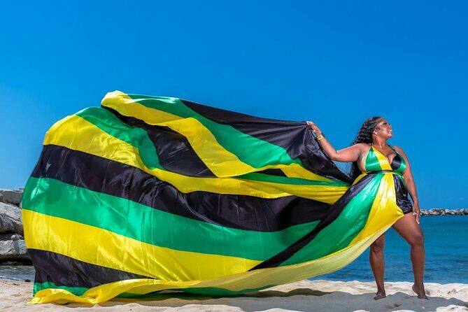 Flying Dress Photoshoot at Doctors Cave Beach Montego Bay Jamaica - The Experience Itself