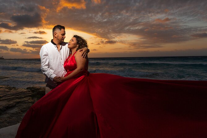 Flying Dress Photoshoot Cancun - Professionalism and Ease of Clients