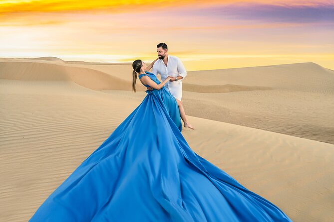 Flying Dress Photoshoot Dubai Individual or Couple Session 2HOURS - Key Points