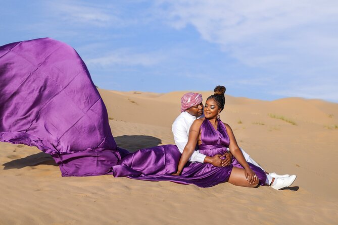 Flying Dress Photoshoot Dubai Individual or Couple Session 2HOURS - Best Locations for Photoshoot