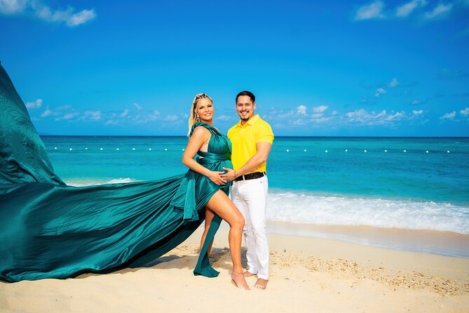 Flying Dress Photoshoot in Jamaica - Preparing for the Photoshoot