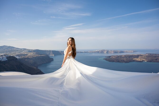Flying Dress Photoshoot in Santorini - Health and Accessibility