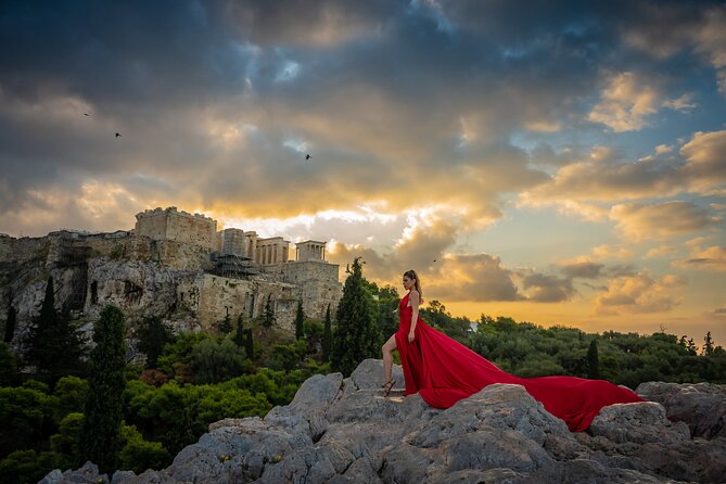 Flying Dress Private Photoshoot in Athens - Capturing Iconic Athenian Backdrops