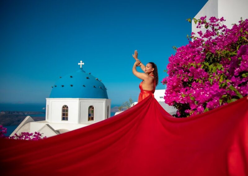 Flying Dress Santorini Photoshoot - About the Photoshoot