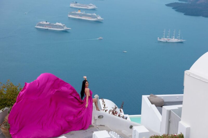 Flying Dress Santorini Photoshoot - Benefits of a Flying Dress
